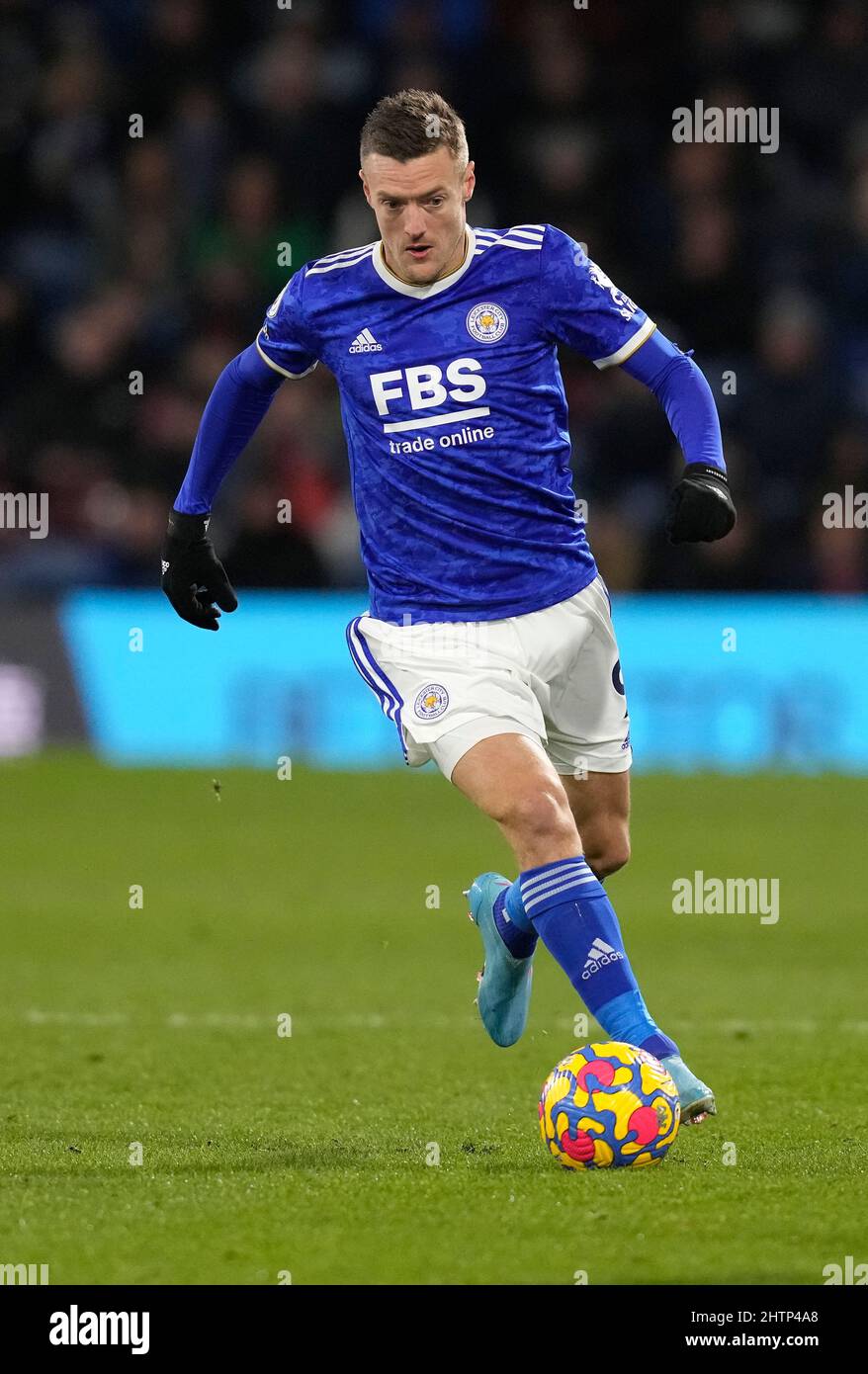 Burnley, Inghilterra, 1st marzo 2022. Jamie Vardy di Leicester City durante la partita della Premier League a Turf Moor, Burnley. Il credito d'immagine dovrebbe leggere: Andrew Yates / Sportimage Credit: Sportimage/Alamy Live News Foto Stock