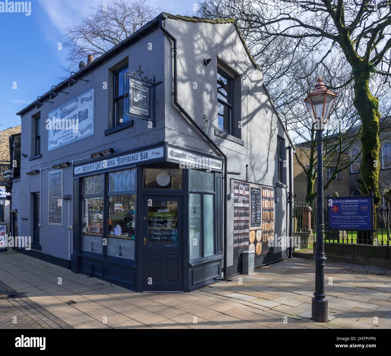 Il Temperance Bar di Fitzpatrick a Rawtenstall. Britain's Last Temperance Bar Foto Stock