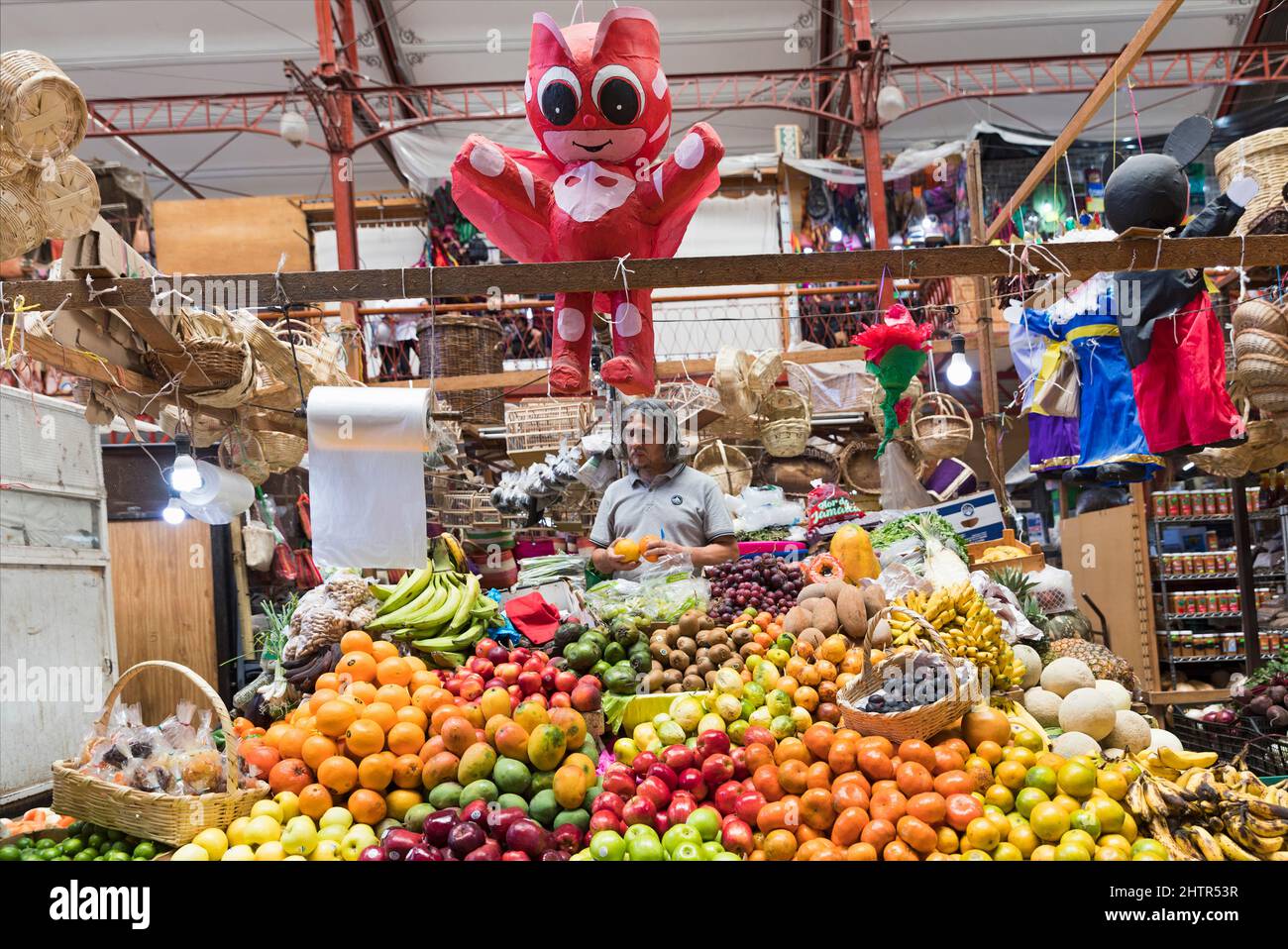 Messico, Guanajuato, Guanajuato, Mercado Hidalgo, mercato della frutta fresca Foto Stock