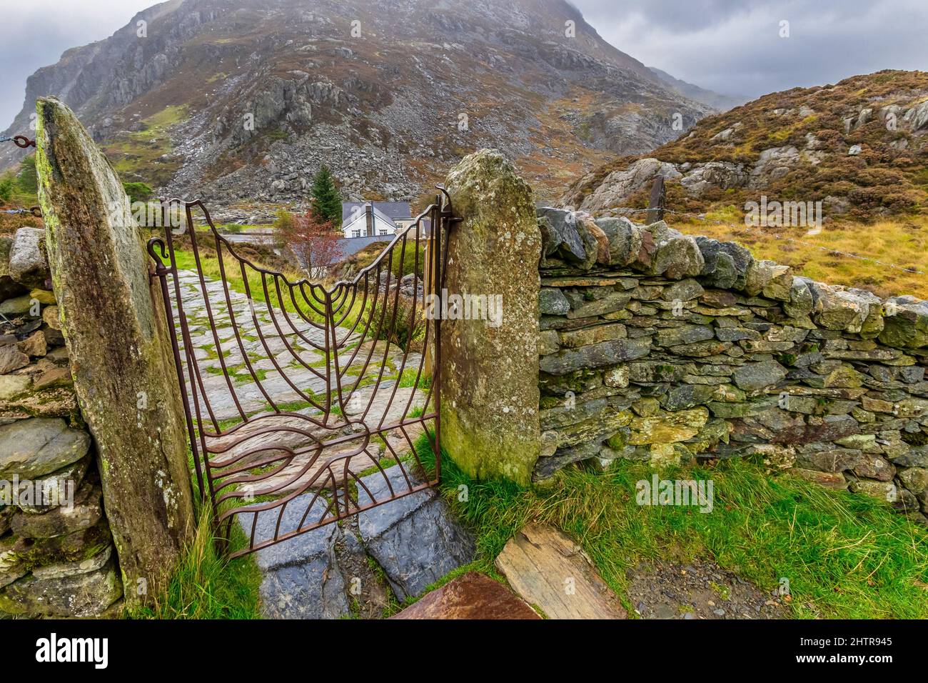 Paesaggio mozzafiato Snowdonia National Park, Galles del Nord. Foto Stock