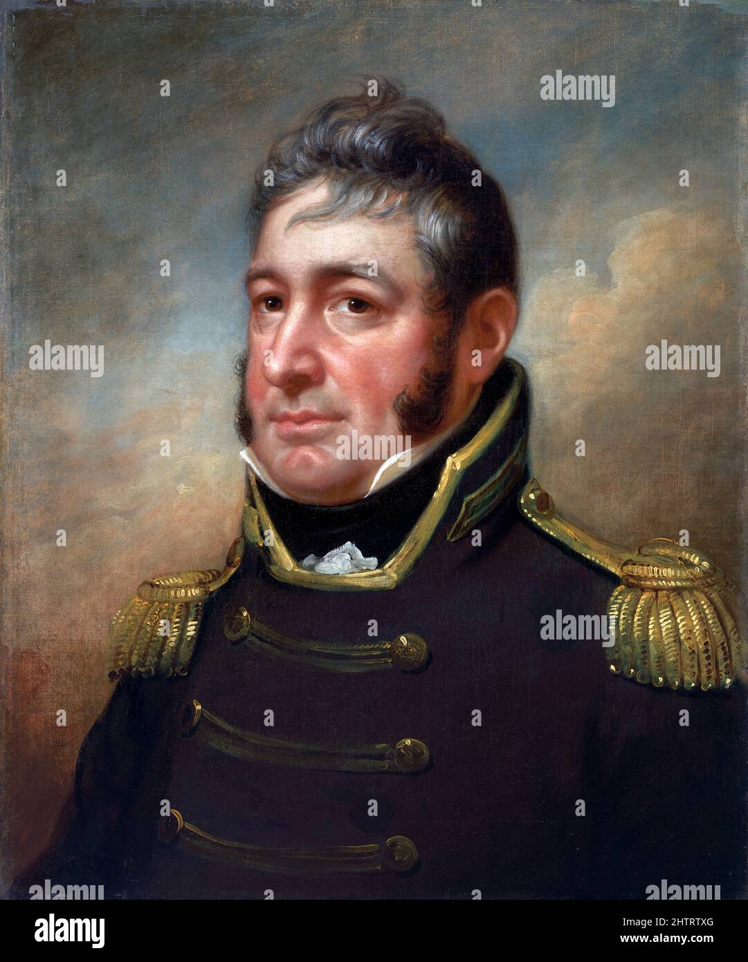 Commodore William Bainbridge (1774-1833) di Rembrandt Peale , olio su tela, c.. 1814 Foto Stock