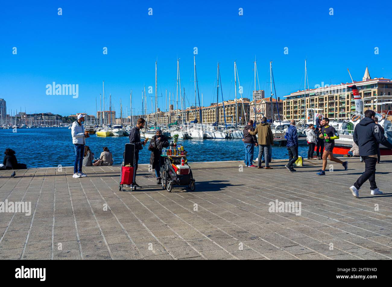 LE VIEUX PORT, MARSIGLIA, BDR FRANCIA 13 Foto Stock