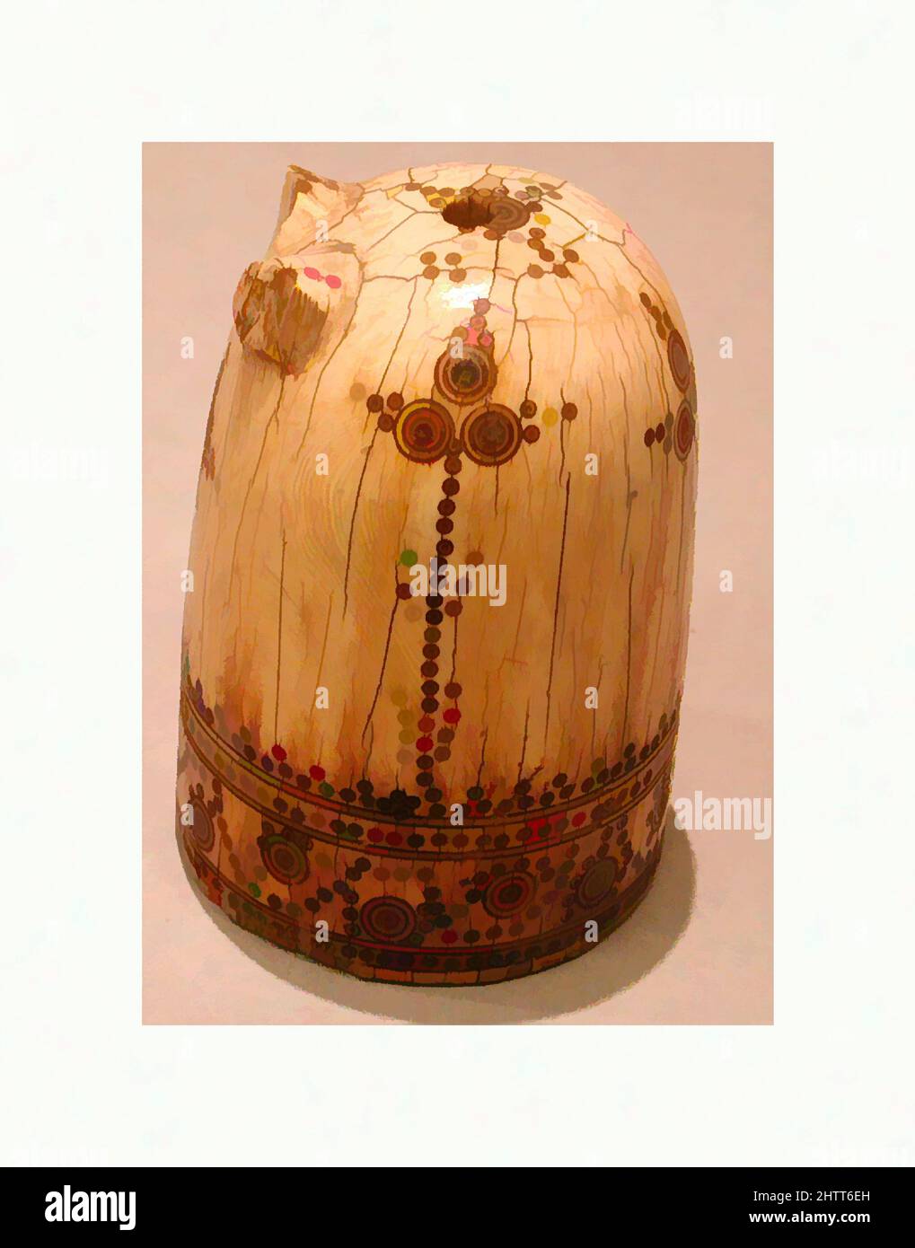Arte ispirata da Scacchi pezzo, vescovo, 8th–10th secolo, attribuita a Western Islamic Lands, Ivory, H. 3-9/16 in. (9 cm), pezzi da gioco, opere classiche modernizzate da Artotop con un tuffo di modernità. Forme, colore e valore, impatto visivo accattivante sulle emozioni artistiche attraverso la libertà delle opere d'arte in modo contemporaneo. Un messaggio senza tempo che persegue una nuova direzione selvaggiamente creativa. Artisti che si rivolgono al supporto digitale e creano l'NFT Artotop Foto Stock
