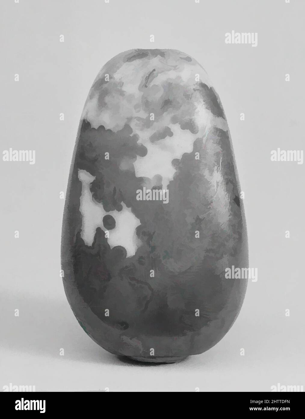 Arte ispirata alla bottiglia di Snuff, dinastia Qing (1644–1911), 18th–19th secolo, Cina, Agate, Chiazzata, H. 2 3/16 poll. (5,6 cm), bottiglie Snuff, opere classiche modernizzate da Artotop con un tuffo di modernità. Forme, colore e valore, impatto visivo accattivante sulle emozioni artistiche attraverso la libertà delle opere d'arte in modo contemporaneo. Un messaggio senza tempo che persegue una nuova direzione selvaggiamente creativa. Artisti che si rivolgono al supporto digitale e creano l'NFT Artotop Foto Stock