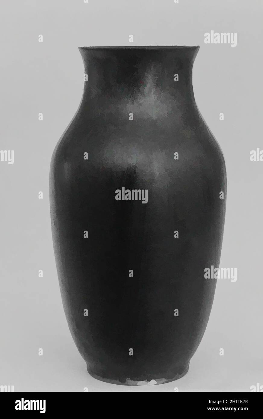 Arte ispirata a Vase, periodo Edo (1615-1868), 18th secolo, Giappone, Clay coperto di smalto macchiato (Takatori ware), H. 7 pollici. (17,8 cm), Ceramica, opere classiche modernizzate da Artotop con un tuffo di modernità. Forme, colore e valore, impatto visivo accattivante sulle emozioni artistiche attraverso la libertà delle opere d'arte in modo contemporaneo. Un messaggio senza tempo che persegue una nuova direzione selvaggiamente creativa. Artisti che si rivolgono al supporto digitale e creano l'NFT Artotop Foto Stock