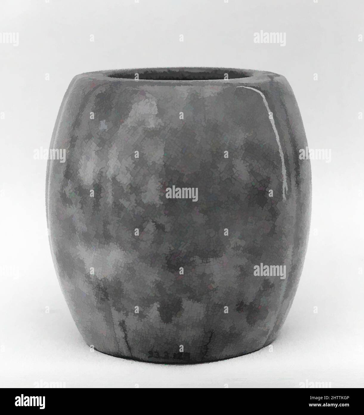 Arte ispirata a Incense Burner, Edo Period (1615–1868), 1620, Giappone, Clay con smalto finemente crackled (Satsuma ware), H. 3 poll. (7,6 cm), Ceramica, opere classiche modernizzate da Artotop con un tuffo di modernità. Forme, colore e valore, impatto visivo accattivante sulle emozioni artistiche attraverso la libertà delle opere d'arte in modo contemporaneo. Un messaggio senza tempo che persegue una nuova direzione selvaggiamente creativa. Artisti che si rivolgono al supporto digitale e creano l'NFT Artotop Foto Stock