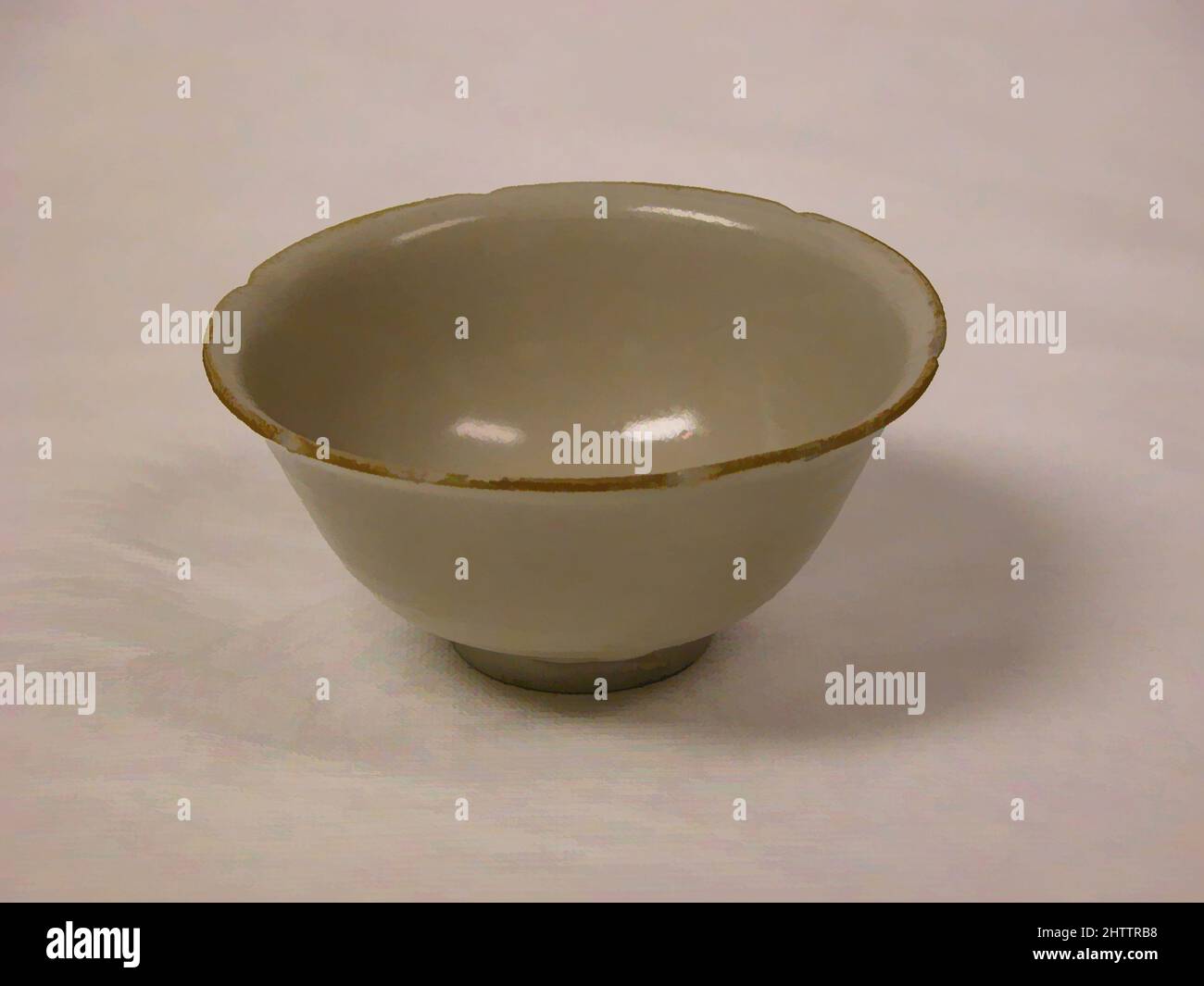 Arte ispirata a Bowl, dinastia Song (960-1279), Cina, gres, Diam. 4 poll. (10,2 cm), Ceramica, opere classiche modernizzate da Artotop con un tuffo di modernità. Forme, colore e valore, impatto visivo accattivante sulle emozioni artistiche attraverso la libertà delle opere d'arte in modo contemporaneo. Un messaggio senza tempo che persegue una nuova direzione selvaggiamente creativa. Artisti che si rivolgono al supporto digitale e creano l'NFT Artotop Foto Stock