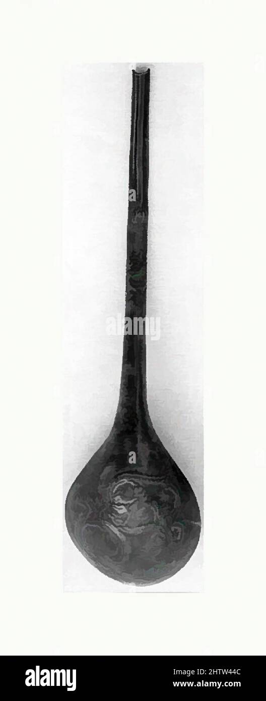 Arte ispirata a Rice Spoon, 19th secolo, Giappone, Bronzo, L. 6 1/2 poll. (16,5 cm), lavorazione del metallo, opere classiche modernizzate da Artotop con un tuffo di modernità. Forme, colore e valore, impatto visivo accattivante sulle emozioni artistiche attraverso la libertà delle opere d'arte in modo contemporaneo. Un messaggio senza tempo che persegue una nuova direzione selvaggiamente creativa. Artisti che si rivolgono al supporto digitale e creano l'NFT Artotop Foto Stock