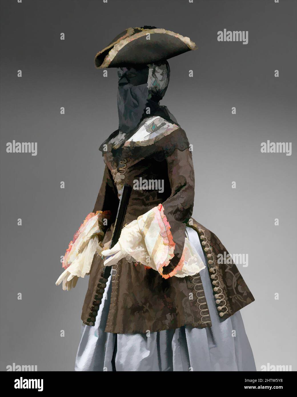 Arte ispirata a Jacket, secondo quarto del 18th secolo, italiano, seta, opere classiche modernizzate da Artotop con un tocco di modernità. Forme, colore e valore, impatto visivo accattivante sulle emozioni artistiche attraverso la libertà delle opere d'arte in modo contemporaneo. Un messaggio senza tempo che persegue una nuova direzione selvaggiamente creativa. Artisti che si rivolgono al supporto digitale e creano l'NFT Artotop Foto Stock