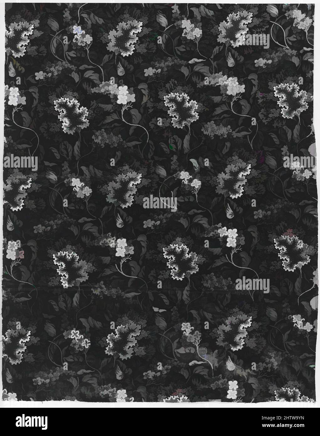 Art Inspired by Piece, 1800–1810, British, Cotton, L. 38 1/4 x W. 27 pollici, stampe tessili, opere classiche modernizzate da Artotop con un tocco di modernità. Forme, colore e valore, impatto visivo accattivante sulle emozioni artistiche attraverso la libertà delle opere d'arte in modo contemporaneo. Un messaggio senza tempo che persegue una nuova direzione selvaggiamente creativa. Artisti che si rivolgono al supporto digitale e creano l'NFT Artotop Foto Stock