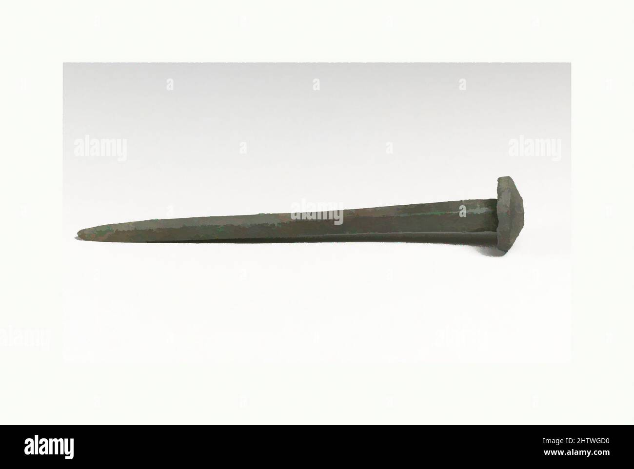 Arte ispirata a Nail, Bronzo, Altro: 3 13/16in. (9,7cm), Bronzi, opere classiche modernizzate da Artotop con un tuffo di modernità. Forme, colore e valore, impatto visivo accattivante sulle emozioni artistiche attraverso la libertà delle opere d'arte in modo contemporaneo. Un messaggio senza tempo che persegue una nuova direzione selvaggiamente creativa. Artisti che si rivolgono al supporto digitale e creano l'NFT Artotop Foto Stock