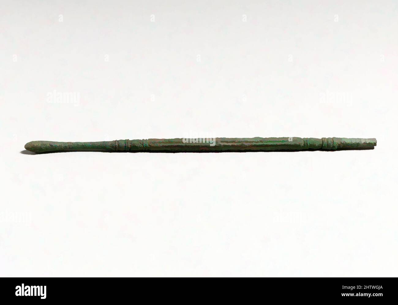 Arte ispirata da Probe, Cypriot, Bronzo, Altro: 6 1/16in. (15,4cm), Bronzi, opere classiche modernizzate da Artotop con un tuffo di modernità. Forme, colore e valore, impatto visivo accattivante sulle emozioni artistiche attraverso la libertà delle opere d'arte in modo contemporaneo. Un messaggio senza tempo che persegue una nuova direzione selvaggiamente creativa. Artisti che si rivolgono al supporto digitale e creano l'NFT Artotop Foto Stock