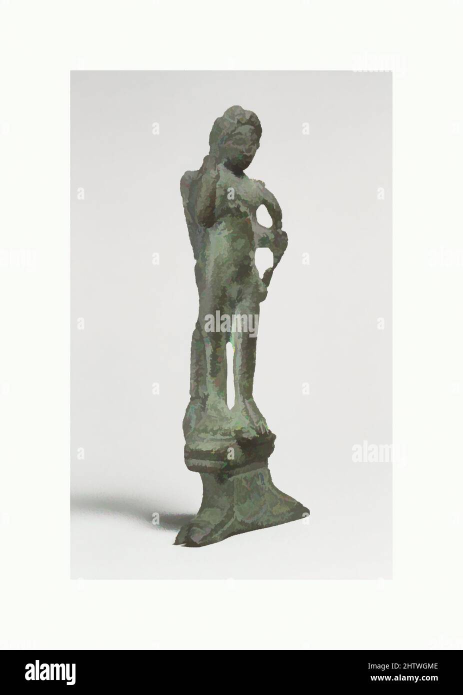 Arte ispirata da statuette di Eros, alata, romana, cipriota, Bronzo, 3 13/16in. (9,7cm), Bronzi, opere classiche modernizzate da Artotop con un tuffo di modernità. Forme, colore e valore, impatto visivo accattivante sulle emozioni artistiche attraverso la libertà delle opere d'arte in modo contemporaneo. Un messaggio senza tempo che persegue una nuova direzione selvaggiamente creativa. Artisti che si rivolgono al supporto digitale e creano l'NFT Artotop Foto Stock