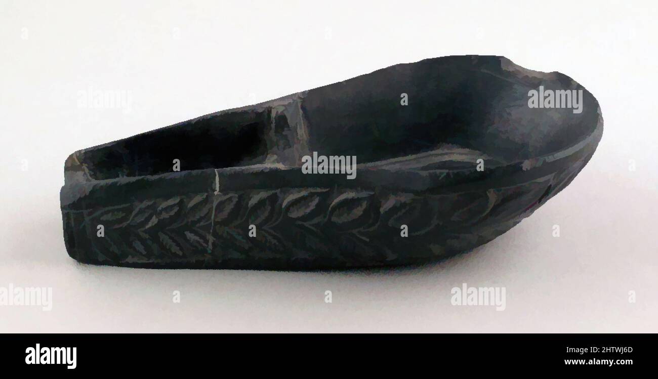 Arte ispirata a Vase, Etrusco, Terracotta, 15/16 x 2 3/16 x 4 1/4 poll. (2,4 x 5,5 x 10,7 cm), vasi, Garland delle foglie, opere classiche modernizzate da Artotop con un tuffo di modernità. Forme, colore e valore, impatto visivo accattivante sulle emozioni artistiche attraverso la libertà delle opere d'arte in modo contemporaneo. Un messaggio senza tempo che persegue una nuova direzione selvaggiamente creativa. Artisti che si rivolgono al supporto digitale e creano l'NFT Artotop Foto Stock