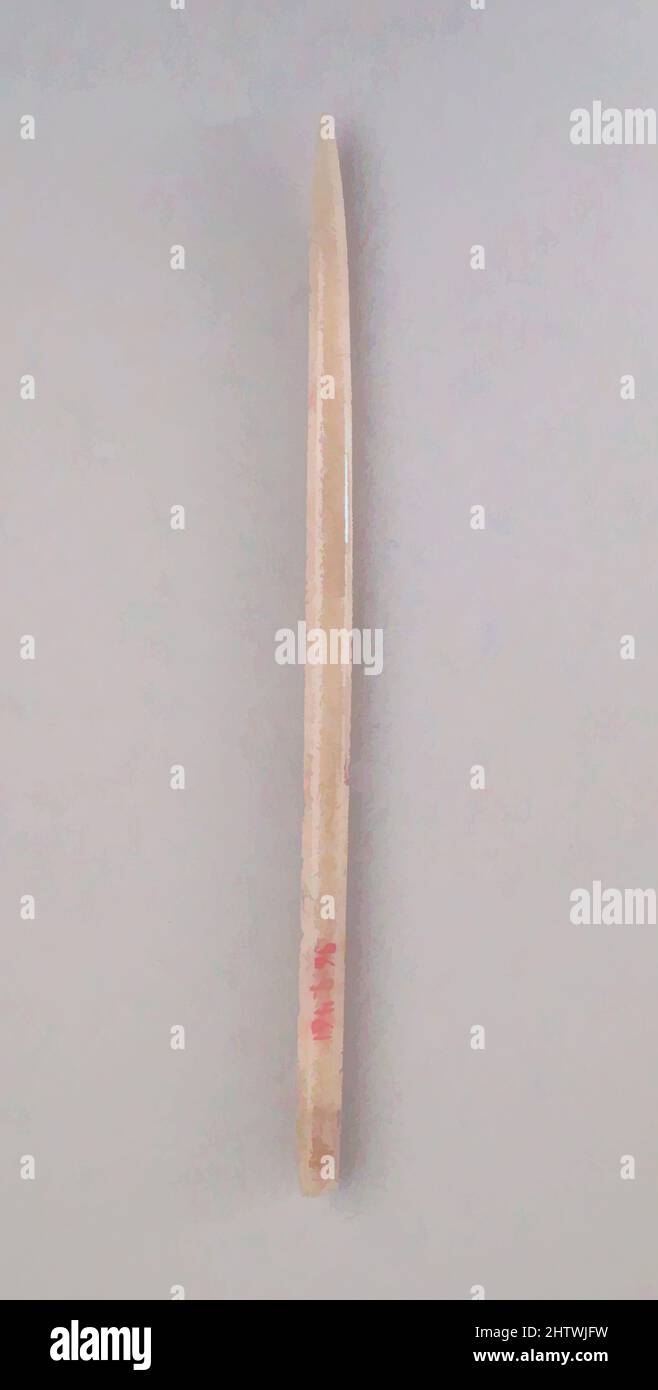 Arte ispirata a stilo, avorio o osso, diametro: 1/8 x 4 5/16 poll. (0,3 x 11 cm, opere classiche modernizzate da Artotop con un tuffo di modernità. Forme, colore e valore, impatto visivo accattivante sulle emozioni artistiche attraverso la libertà delle opere d'arte in modo contemporaneo. Un messaggio senza tempo che persegue una nuova direzione selvaggiamente creativa. Artisti che si rivolgono al supporto digitale e creano l'NFT Artotop Foto Stock