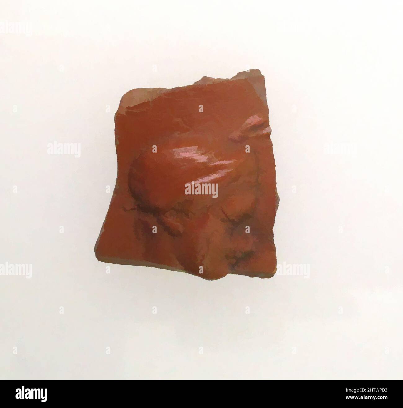 Arte ispirata a Vase Fragment, Roman, Terracotta, 7/8 x 3/4 x 17 5/16 pollici (2,3 x 2 x 44 cm), vasi, Capo di una giovinezza, opere classiche modernizzate da Artotop con un tuffo di modernità. Forme, colore e valore, impatto visivo accattivante sulle emozioni artistiche attraverso la libertà delle opere d'arte in modo contemporaneo. Un messaggio senza tempo che persegue una nuova direzione selvaggiamente creativa. Artisti che si rivolgono al supporto digitale e creano l'NFT Artotop Foto Stock