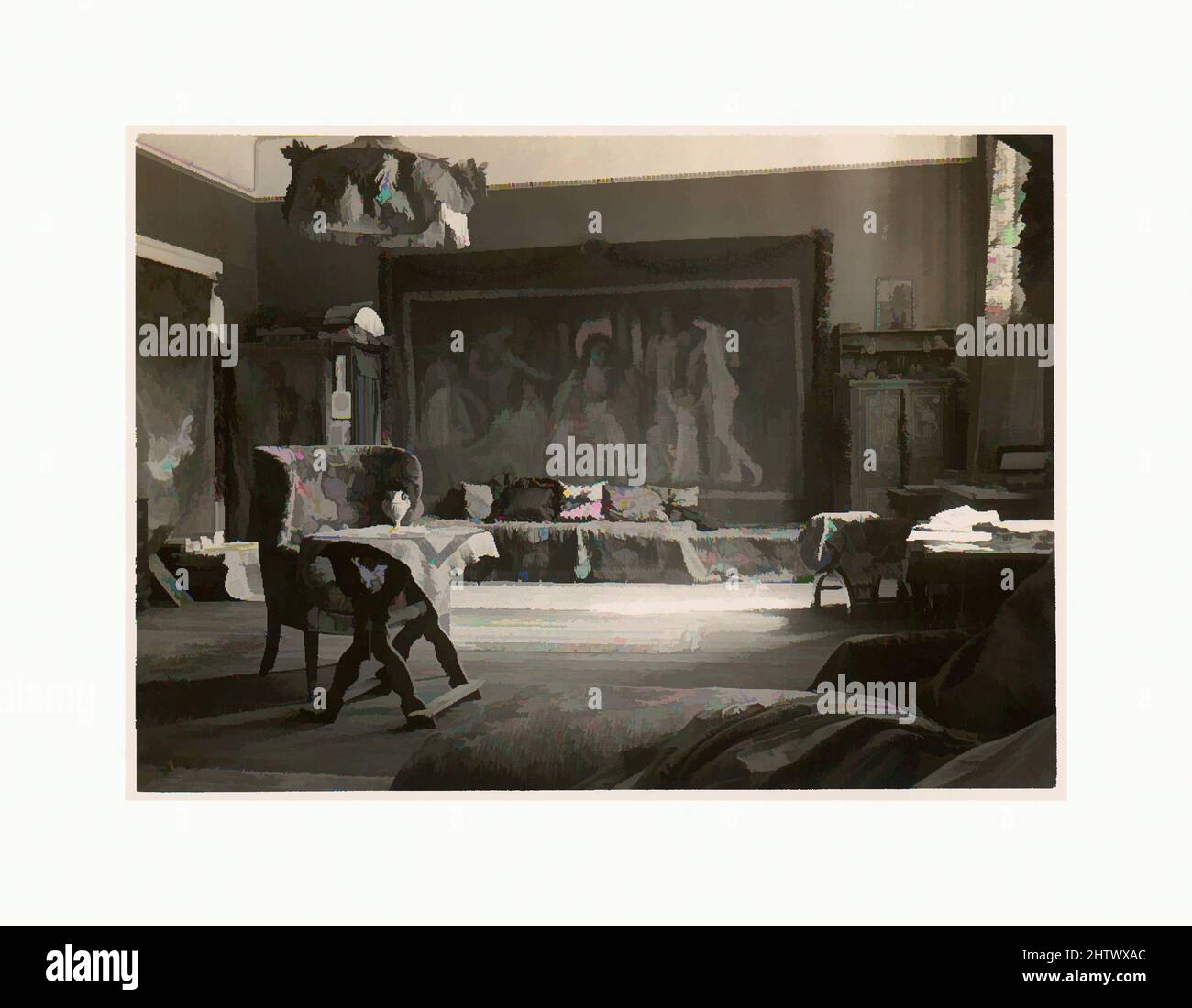 Art Inspired by The Studio, 1910s, Platinum print, fotografie, Frank Eugene (americano, New York 1865–1936 Monaco, opere classiche modernizzate da Artotop con un tuffo di modernità. Forme, colore e valore, impatto visivo accattivante sulle emozioni artistiche attraverso la libertà delle opere d'arte in modo contemporaneo. Un messaggio senza tempo che persegue una nuova direzione selvaggiamente creativa. Artisti che si rivolgono al supporto digitale e creano l'NFT Artotop Foto Stock