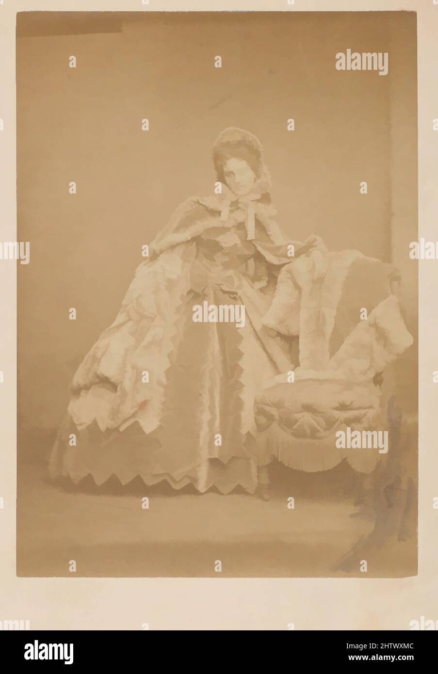 Arte ispirata a Costigliole, 1860s, stampa in argento albume da vetro negativo, fotografie, Pierre-Louis Pierson (francese, 1822–1913, opere classiche modernizzate da Artotop con un tuffo di modernità. Forme, colore e valore, impatto visivo accattivante sulle emozioni artistiche attraverso la libertà delle opere d'arte in modo contemporaneo. Un messaggio senza tempo che persegue una nuova direzione selvaggiamente creativa. Artisti che si rivolgono al supporto digitale e creano l'NFT Artotop Foto Stock