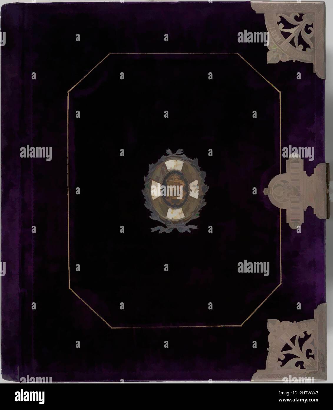 Art Inspired by Ambroise Bernard Album, 1870s, stampe in argento albume, 43,5 x 37,5 cm (17 1/8 x 14 3/4 poll.), Albums, Carleton E. Watkins (americano, 1829–1916), attribuito a Carleton E. Watkins (americano, 1829–1916), questo lussuoso "Ambroise Bernard Sompairac Album" contiene 101 albumi, Opere classiche modernizzate da Artotop con un tocco di modernità. Forme, colore e valore, impatto visivo accattivante sulle emozioni artistiche attraverso la libertà delle opere d'arte in modo contemporaneo. Un messaggio senza tempo che persegue una nuova direzione selvaggiamente creativa. Artisti che si rivolgono al supporto digitale e creano l'NFT Artotop Foto Stock