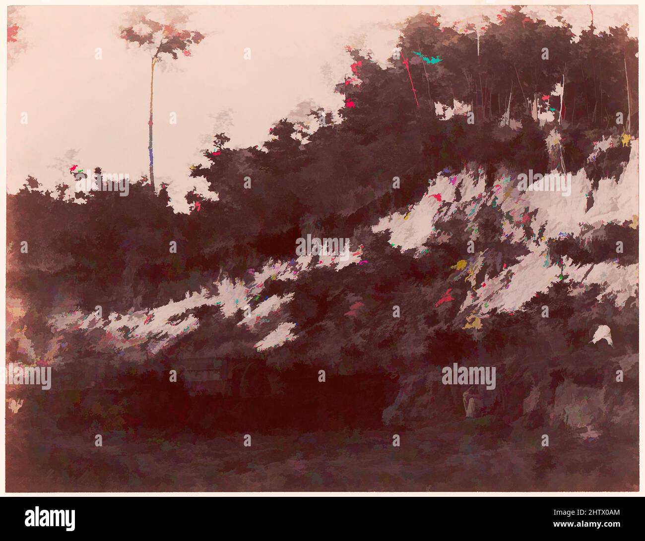 Art Inspired by Carrière, 1850–53, carta salata stampata (Blanquart-Évrard processo) da carta negativa, fotografie, Charles Marville (francese, Parigi 1813–1879 Parigi, opere classiche modernizzate da Artotop con un tuffo di modernità. Forme, colore e valore, impatto visivo accattivante sulle emozioni artistiche attraverso la libertà delle opere d'arte in modo contemporaneo. Un messaggio senza tempo che persegue una nuova direzione selvaggiamente creativa. Artisti che si rivolgono al supporto digitale e creano l'NFT Artotop Foto Stock