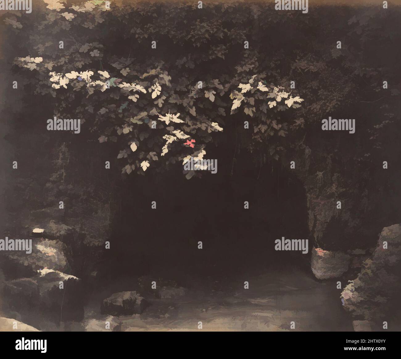 Art Inspired by Cloaca Maxima, by 1858, stampa in argento albume da vetro negativo, Image: 31 x 37,2 cm (12 3/16 x 14 5/8 in.), Photographs, Robert Macpherson (British, Tayside, Scotland 1811–1872 Roma), Dopo aver studiato medicina a Edimburgo, Robert Macpherson lasciò la Scozia all'inizio, opere classiche modernizzate da Artotop con un tuffo di modernità. Forme, colore e valore, impatto visivo accattivante sulle emozioni artistiche attraverso la libertà delle opere d'arte in modo contemporaneo. Un messaggio senza tempo che persegue una nuova direzione selvaggiamente creativa. Artisti che si rivolgono al supporto digitale e creano l'NFT Artotop Foto Stock