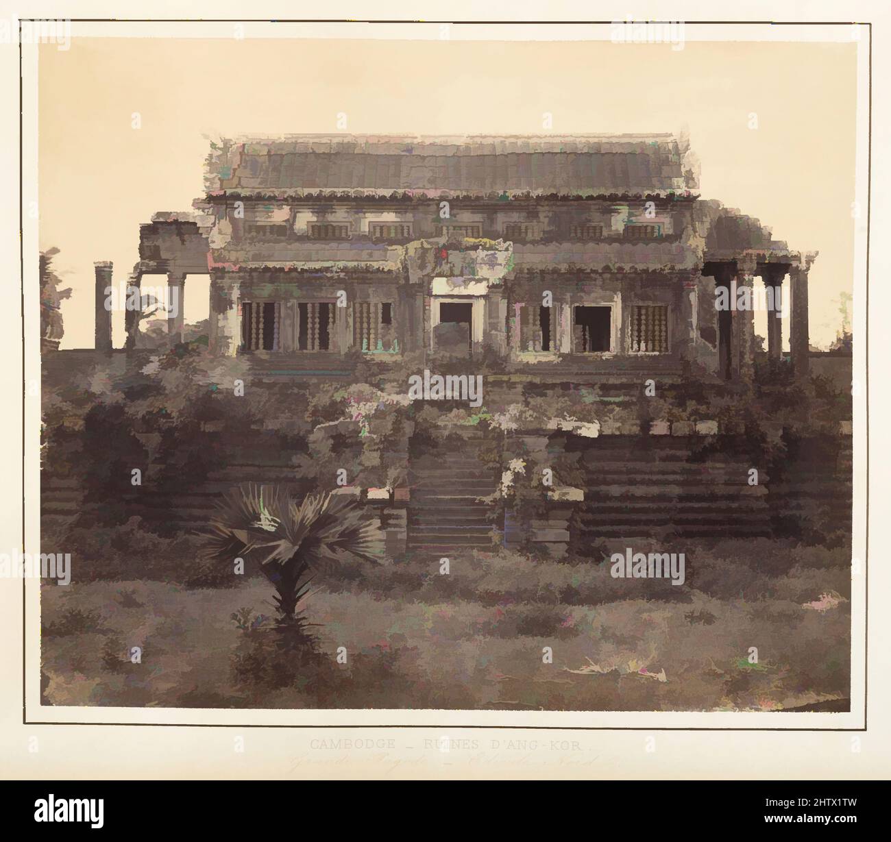 Arte ispirata da Grande Pagode - Edicule Nord, 1866, stampa in argento albume da vetro negativo, 25,6 x 30,9 cm (10 1/16 x 12 3/16 pollici), fotografie, Emile Gsell (francese, Sainte-Marie-aux-Mines 1838–1879 Vietnam, opere classiche modernizzate da Artotop con un tuffo di modernità. Forme, colore e valore, impatto visivo accattivante sulle emozioni artistiche attraverso la libertà delle opere d'arte in modo contemporaneo. Un messaggio senza tempo che persegue una nuova direzione selvaggiamente creativa. Artisti che si rivolgono al supporto digitale e creano l'NFT Artotop Foto Stock