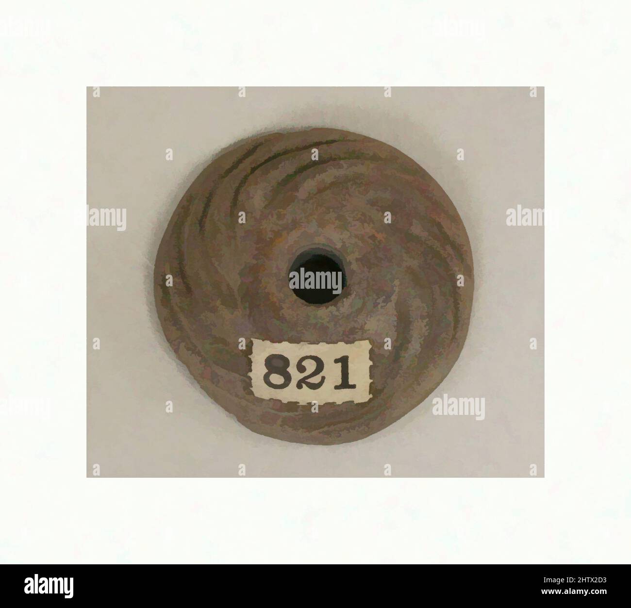 Arte ispirata da fusn whorl, 10th–inizio 16th secolo, Messico, Mesoamerica, messicano, Ceramica, diametro 1-1/10 in., Ceramica-attrezzi, opere classiche modernizzate da Artotop con un tuffo di modernità. Forme, colore e valore, impatto visivo accattivante sulle emozioni artistiche attraverso la libertà delle opere d'arte in modo contemporaneo. Un messaggio senza tempo che persegue una nuova direzione selvaggiamente creativa. Artisti che si rivolgono al supporto digitale e creano l'NFT Artotop Foto Stock