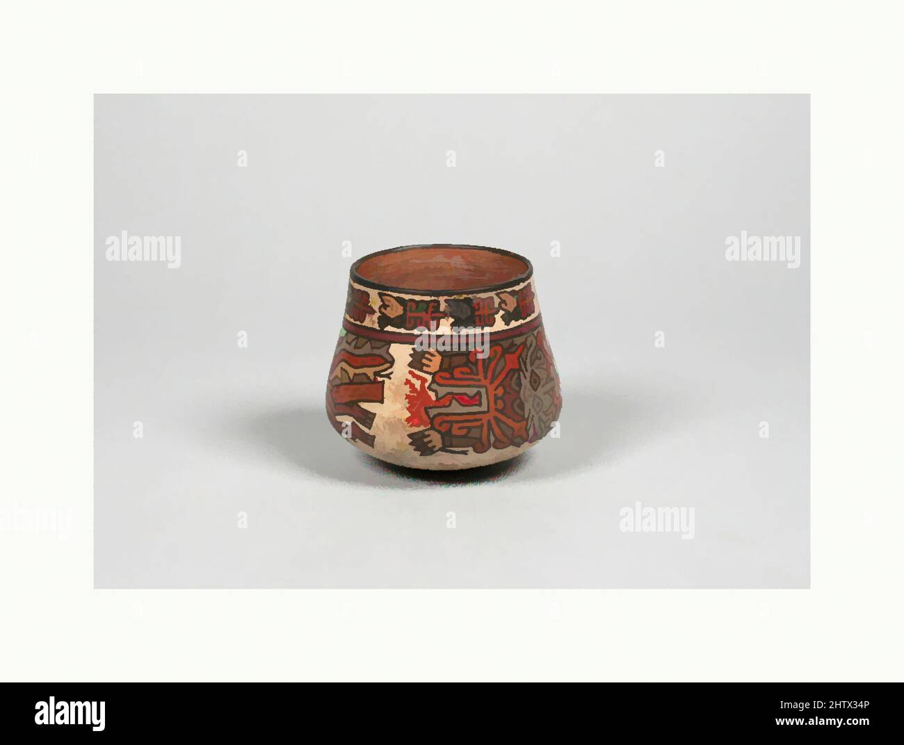 Arte ispirata da vaso, 4th–6th secolo, Perù, Nasca, ceramica, Totale: 3 1/4 x 2 3/4 poll. (8,26 x 6,99 cm), Ceramics-Containers, opere classiche modernizzate da Artotop con un tuffo di modernità. Forme, colore e valore, impatto visivo accattivante sulle emozioni artistiche attraverso la libertà delle opere d'arte in modo contemporaneo. Un messaggio senza tempo che persegue una nuova direzione selvaggiamente creativa. Artisti che si rivolgono al supporto digitale e creano l'NFT Artotop Foto Stock Arte ispirata da vaso, 4th–6th secolo, Perù, Nasca, ceramica, Totale: 3 1/4 x 2 3/4 poll. (8,26 x 6,99 cm), Ceramics-Containers, opere classiche modernizzate da Artotop con un tuffo di modernità. Forme, colore e valore, impatto visivo accattivante sulle emozioni artistiche attraverso la libertà delle opere d'arte in modo contemporaneo. Un messaggio senza tempo che persegue una nuova direzione selvaggiamente creativa. Artisti che si rivolgono al supporto digitale e creano l'NFT Artotop Foto Stock