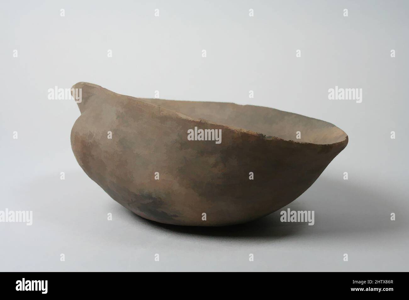 Arte ispirata da Bowl, 11th–14th secolo, Stati Uniti, Missouri, Mississippi, Ceramica, altezza 3 poll., contenitori in ceramica, opere classiche modernizzate da Artotop con un tuffo di modernità. Forme, colore e valore, impatto visivo accattivante sulle emozioni artistiche attraverso la libertà delle opere d'arte in modo contemporaneo. Un messaggio senza tempo che persegue una nuova direzione selvaggiamente creativa. Artisti che si rivolgono al supporto digitale e creano l'NFT Artotop Foto Stock