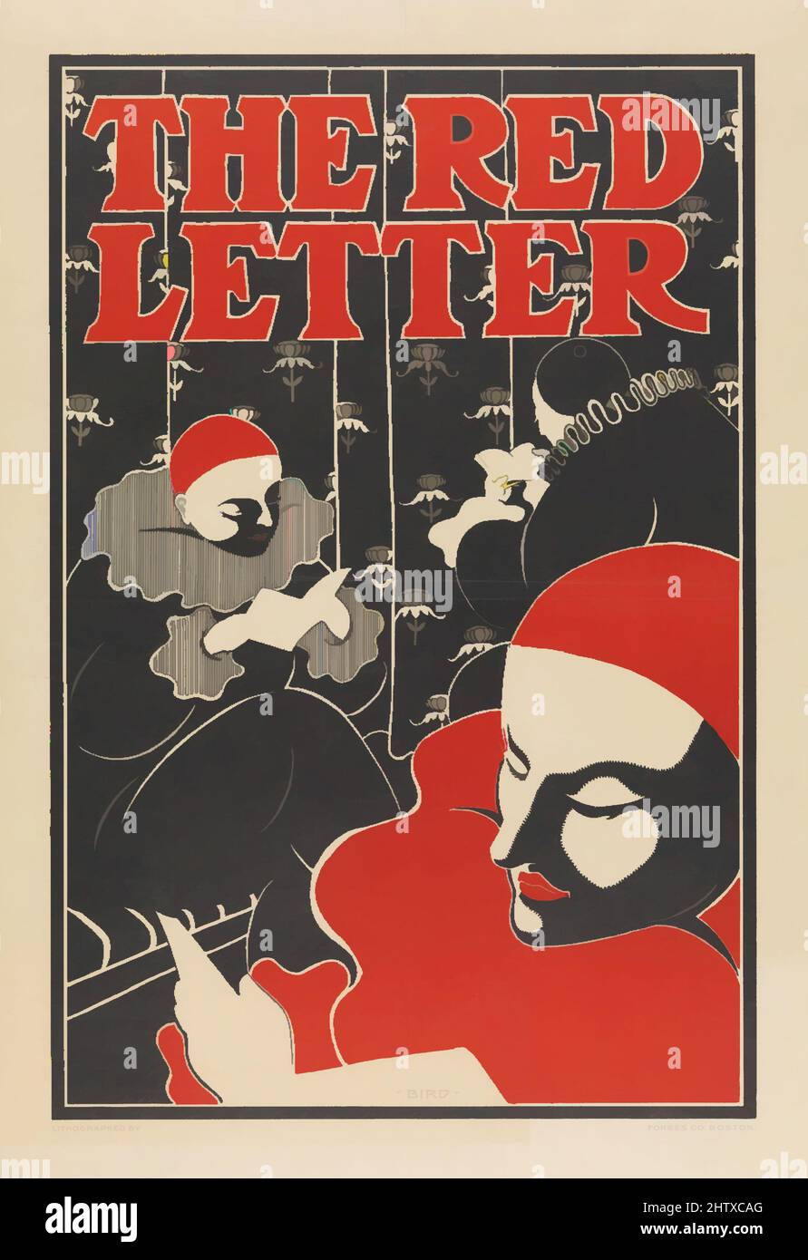 Art Inspired by the Red Letter, 1896, litografia, foglio: 25 7/8 x 17 15/16 pollici (65,8 x 45,5 cm), Elisha Brown Bird (American, Dorchester, Massachusetts 1867–1943 Philadelphia, Pennsylvania, opere classiche modernizzate da Artotop con un tocco di modernità. Forme, colore e valore, impatto visivo accattivante sulle emozioni artistiche attraverso la libertà delle opere d'arte in modo contemporaneo. Un messaggio senza tempo che persegue una nuova direzione selvaggiamente creativa. Artisti che si rivolgono al supporto digitale e creano l'NFT Artotop Foto Stock
