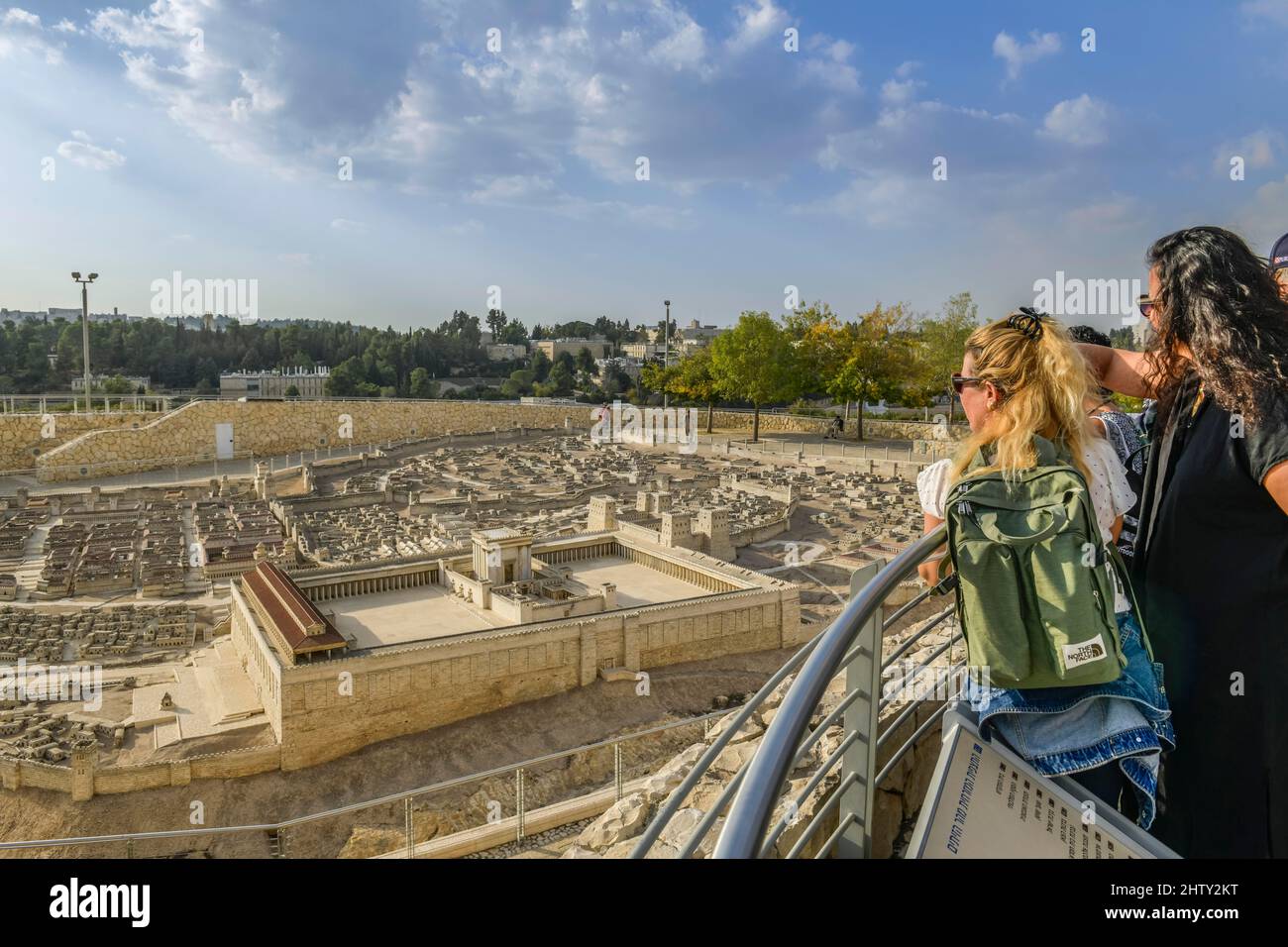 Modello di Gerusalemme al tempo del secondo Tempio, Museo d'Israele, Gerusalemme, Israele Foto Stock