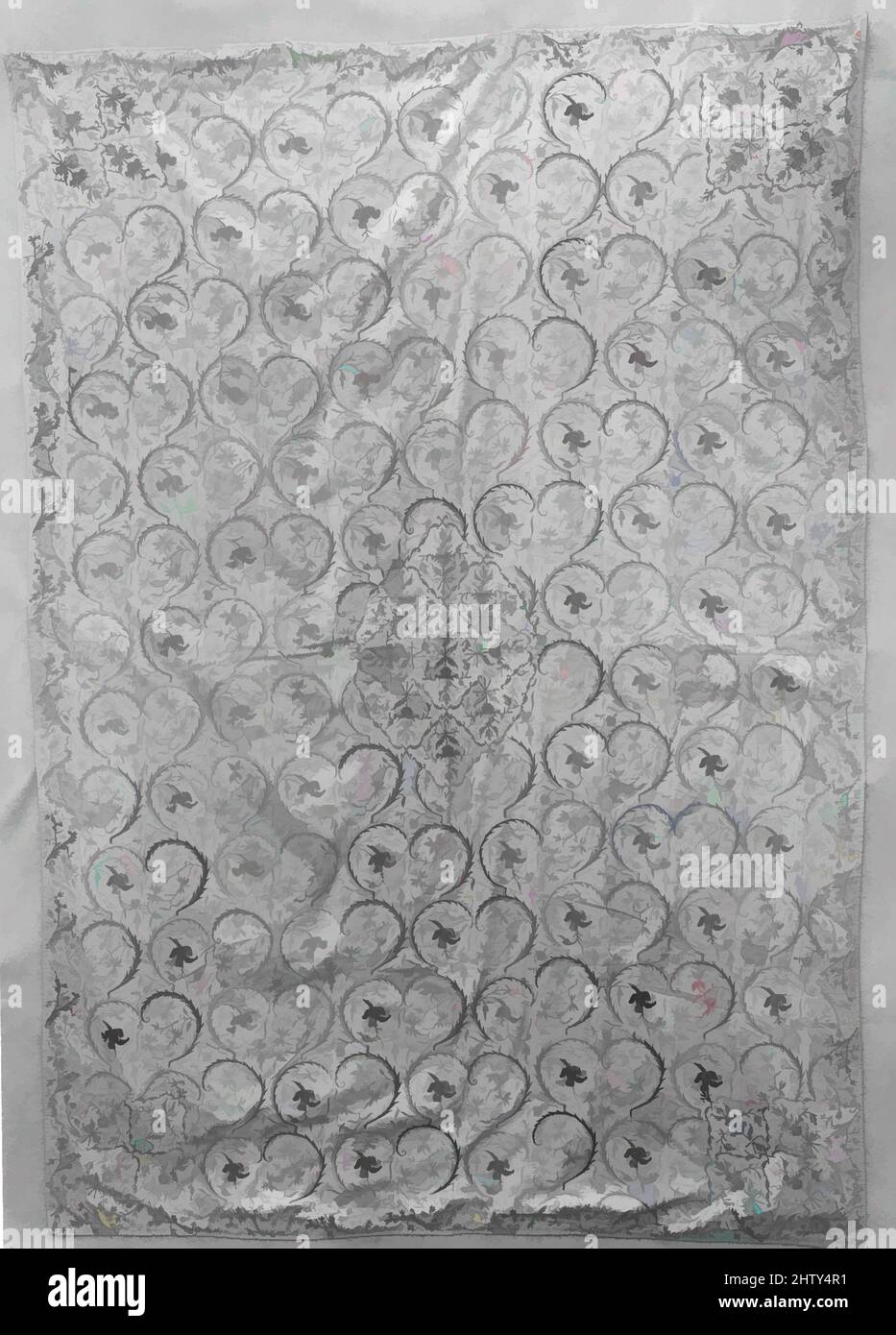 Arte ispirata da copertina, fine 18th secolo, attribuita al tacchino, seta; ricamato, L. 86 poll. (218,4 cm), tessuti ricamati, opere classiche modernizzate da Artotop con un tuffo di modernità. Forme, colore e valore, impatto visivo accattivante sulle emozioni artistiche attraverso la libertà delle opere d'arte in modo contemporaneo. Un messaggio senza tempo che persegue una nuova direzione selvaggiamente creativa. Artisti che si rivolgono al supporto digitale e creano l'NFT Artotop Foto Stock