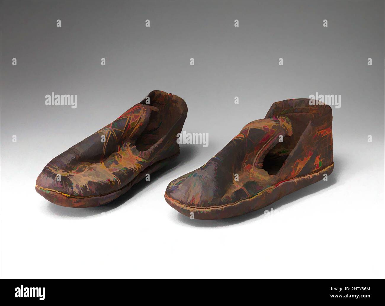 Stivale 6th–7th secolo molti tipi di calzature esistevano nel mondo  bizantino. Gli stivali erano indossati da soldati e operai, pantofole da  monaci e clero, e sandali da funzionari di governo; i poveri