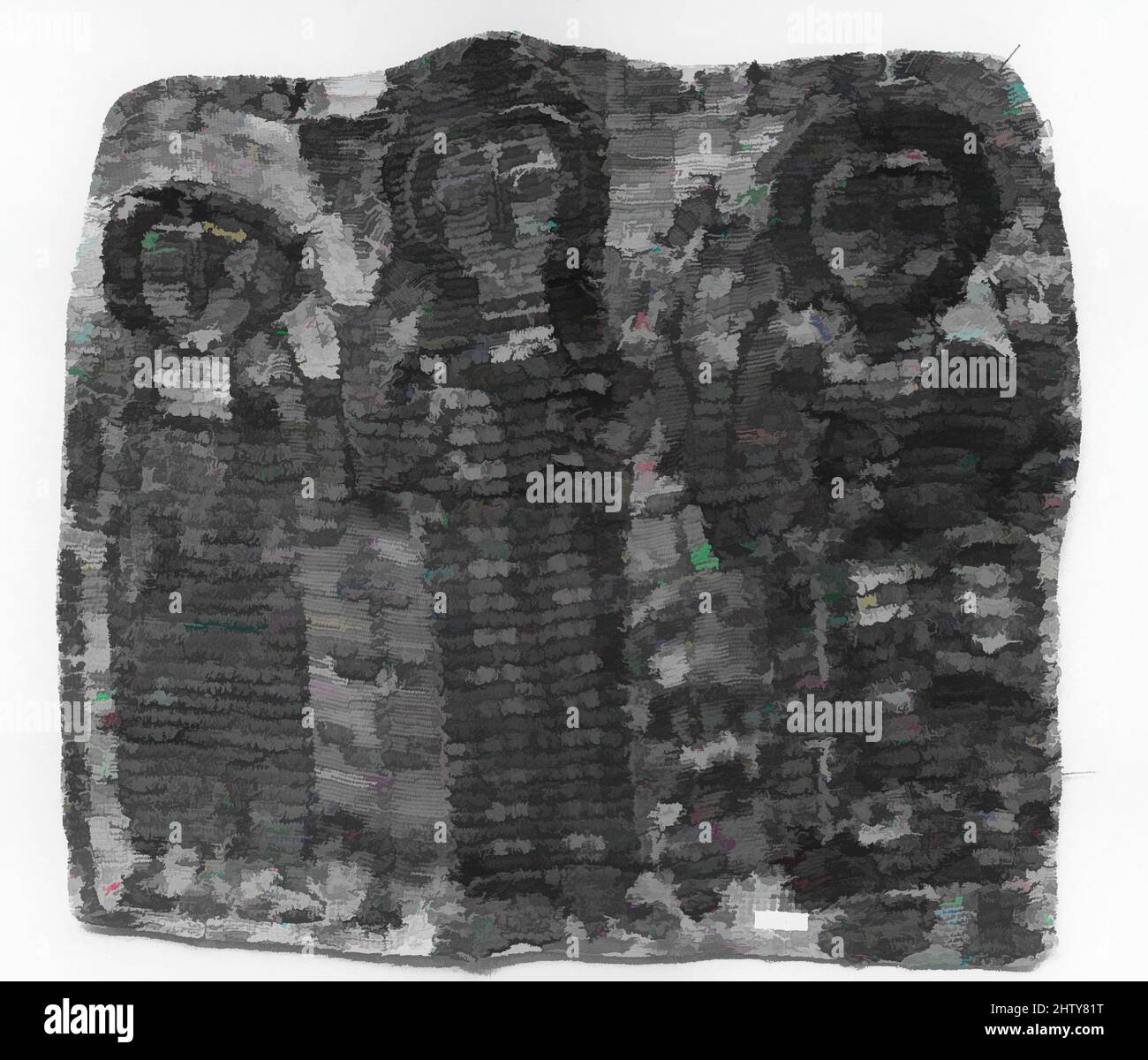 Arte ispirata da frammento di un Hanging, 5th–6th secolo, attribuita all'Egitto, lino, lana, H. 17 1/2 poll. (44,5 cm), tessili, opere classiche modernizzate da Artotop con un tuffo di modernità. Forme, colore e valore, impatto visivo accattivante sulle emozioni artistiche attraverso la libertà delle opere d'arte in modo contemporaneo. Un messaggio senza tempo che persegue una nuova direzione selvaggiamente creativa. Artisti che si rivolgono al supporto digitale e creano l'NFT Artotop Foto Stock