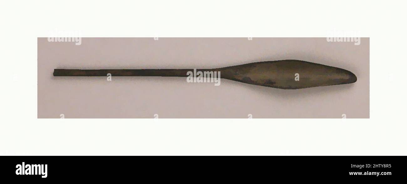 Arte ispirata a Spoon, 5th–8th secolo, dalla Palestina, Sbaita, Bronzo, H. 4 13/16 poll. (12,2 cm), Metal, opere classiche modernizzate da Artotop con un tuffo di modernità. Forme, colore e valore, impatto visivo accattivante sulle emozioni artistiche attraverso la libertà delle opere d'arte in modo contemporaneo. Un messaggio senza tempo che persegue una nuova direzione selvaggiamente creativa. Artisti che si rivolgono al supporto digitale e creano l'NFT Artotop Foto Stock