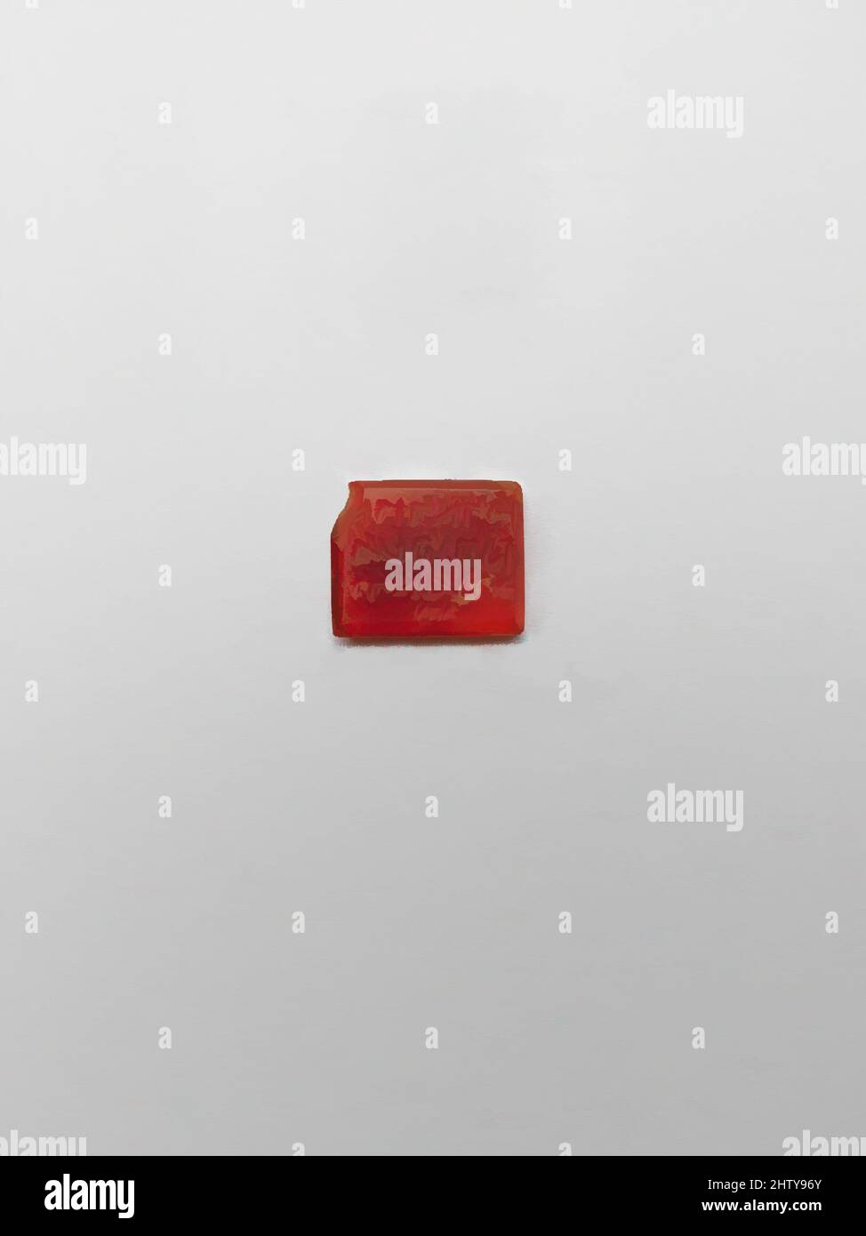 Arte ispirata dal Sigillo con Iscrizione Ebraica, 10th–11th secolo, scavata in Iran, Nishapur, Carnelian; Incisa, H. 1/16 poll. (0,1 cm), sigilli, il testo ebraico su questo sigillo dà il nome del proprietario del sigillo, il nome del padre, e la parola 'preparato' o 'modellato', seguita dalle, opere classiche modernizzate da Artotop con un tuffo di modernità. Forme, colore e valore, impatto visivo accattivante sulle emozioni artistiche attraverso la libertà delle opere d'arte in modo contemporaneo. Un messaggio senza tempo che persegue una nuova direzione selvaggiamente creativa. Artisti che si rivolgono al supporto digitale e creano l'NFT Artotop Foto Stock