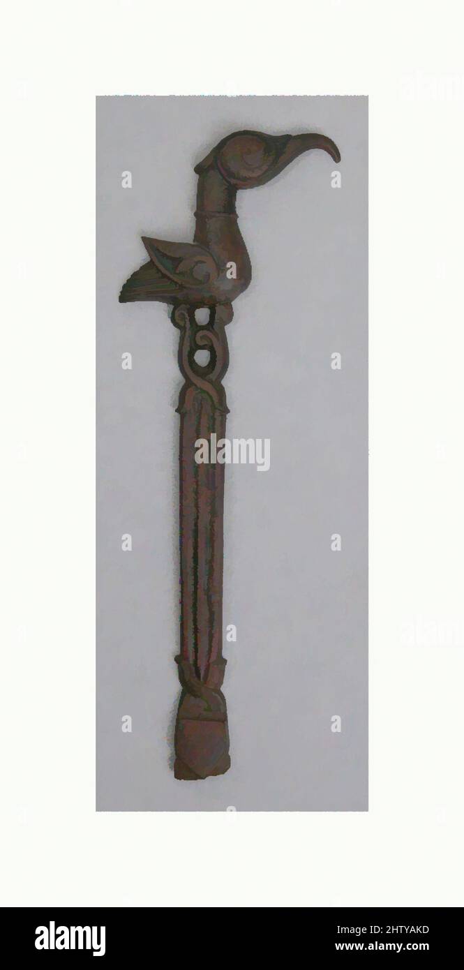 Arte ispirata da finale, 12th secolo, attribuita all'Iran, Bronzo; cast, Incisa (?), dorata, H. 8 5/16 poll. (21,1 cm), Metal, opere classiche modernizzate da Artotop con un tuffo di modernità. Forme, colore e valore, impatto visivo accattivante sulle emozioni artistiche attraverso la libertà delle opere d'arte in modo contemporaneo. Un messaggio senza tempo che persegue una nuova direzione selvaggiamente creativa. Artisti che si rivolgono al supporto digitale e creano l'NFT Artotop Foto Stock