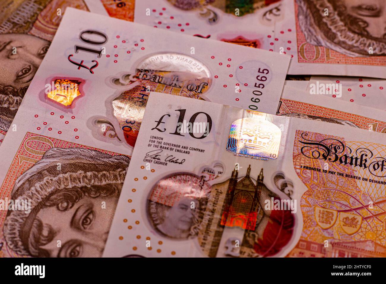 Primo piano di sterline inglesi Foto Stock