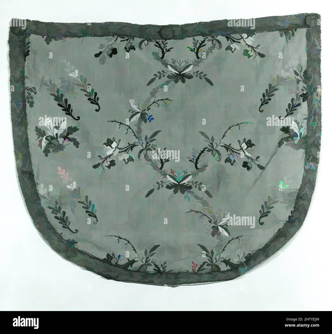 Arte ispirata a Hood, 1760s o 1770s, francese, seta; metallo; cotone; lino, 16 x 19 pollici (40,6 x 48,2 cm), Textiles-Ecclesiastica, opere classiche modernizzate da Artotop con un tuffo di modernità. Forme, colore e valore, impatto visivo accattivante sulle emozioni artistiche attraverso la libertà delle opere d'arte in modo contemporaneo. Un messaggio senza tempo che persegue una nuova direzione selvaggiamente creativa. Artisti che si rivolgono al supporto digitale e creano l'NFT Artotop Foto Stock