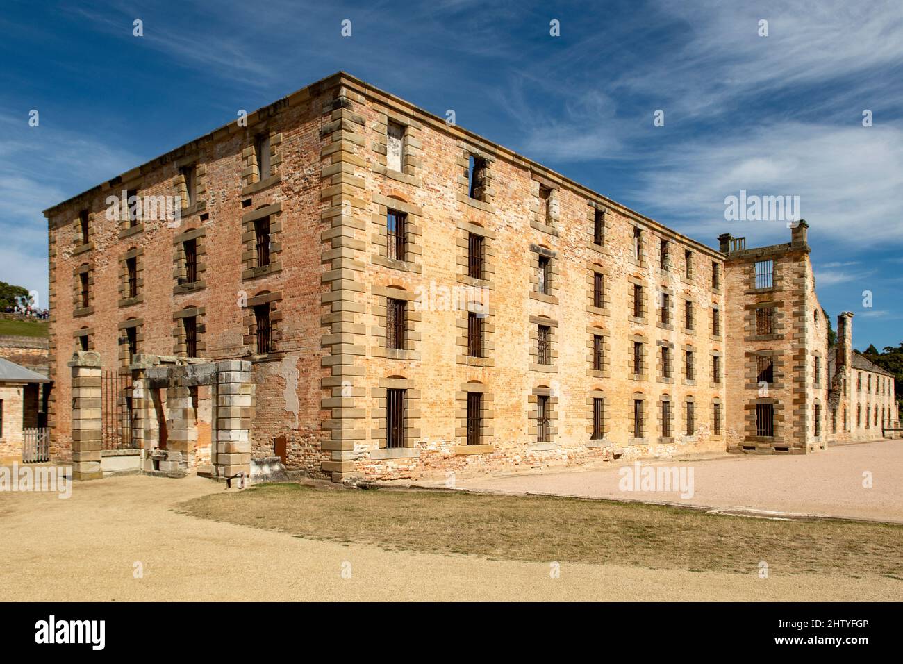 Edificio del carcere principale, insediamento di Convict, Port Arthur, Tasmania, Australia Foto Stock