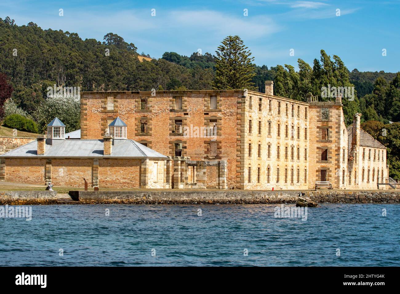 Edificio del carcere principale, insediamento di Convict, Port Arthur, Tasmania, Australia Foto Stock