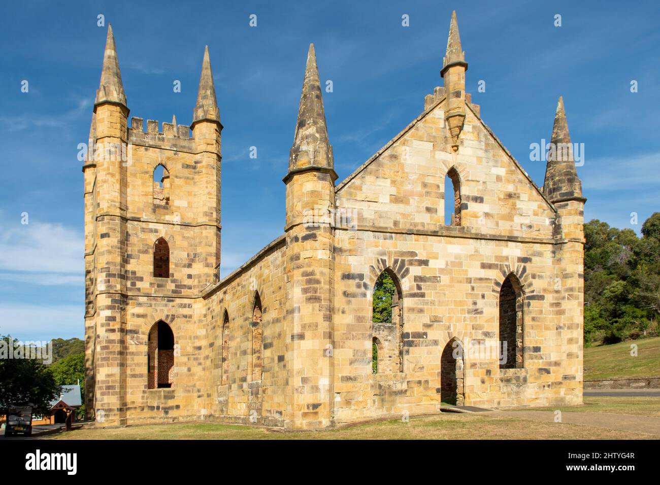The Church, Convict Settlement, Port Arthur, Tasmania, Australia Foto Stock