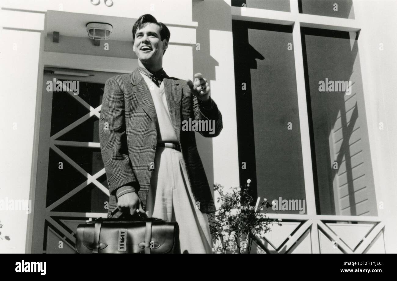 L'attore americano Jim Carey nel film The Truman Show, USA 1998 Foto Stock