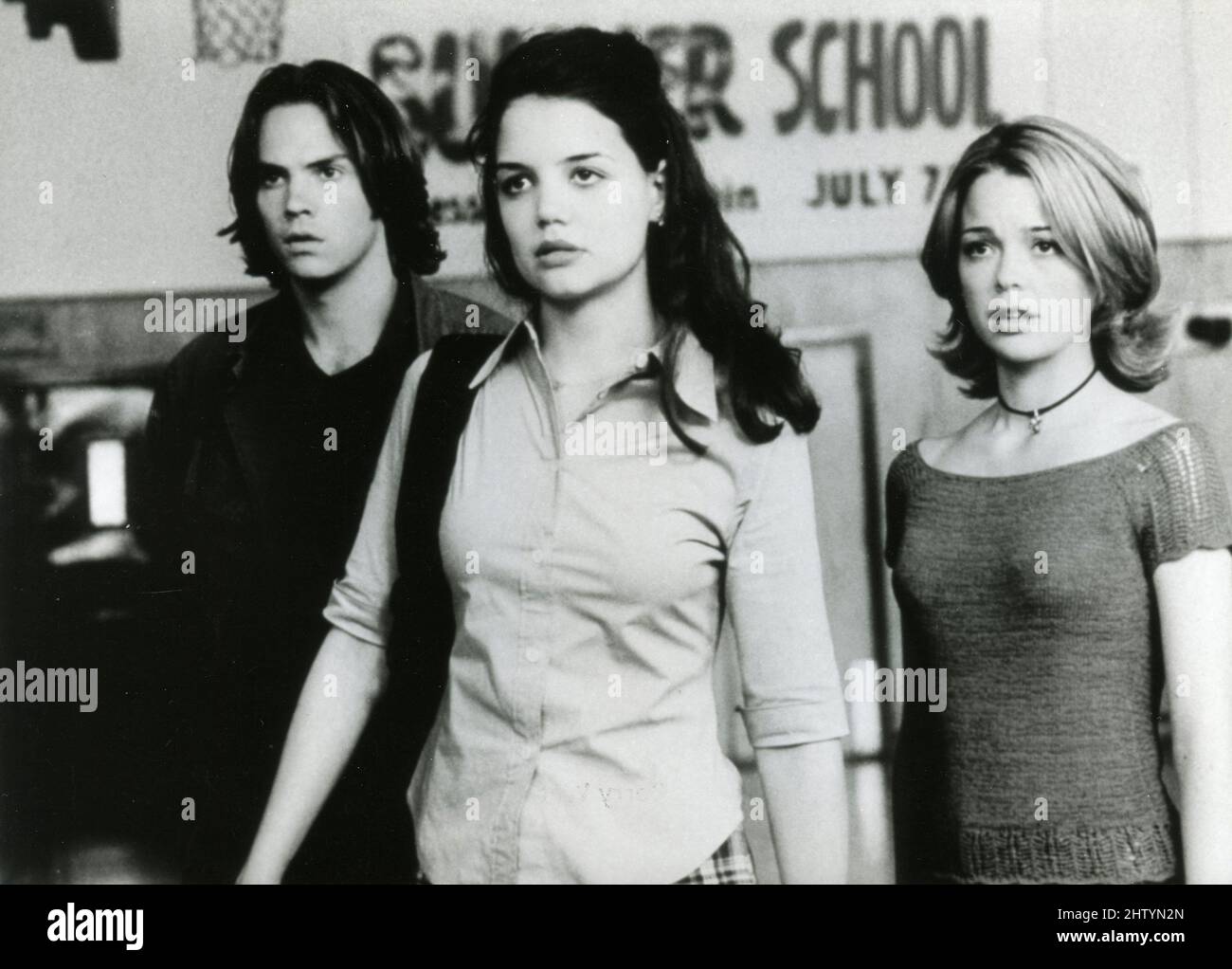 L'attore Barry Watson e le attrici Marisa Coughlan e Katie Holmes nel film insegnare la sig.ra Tingle, USA 1999 Foto Stock