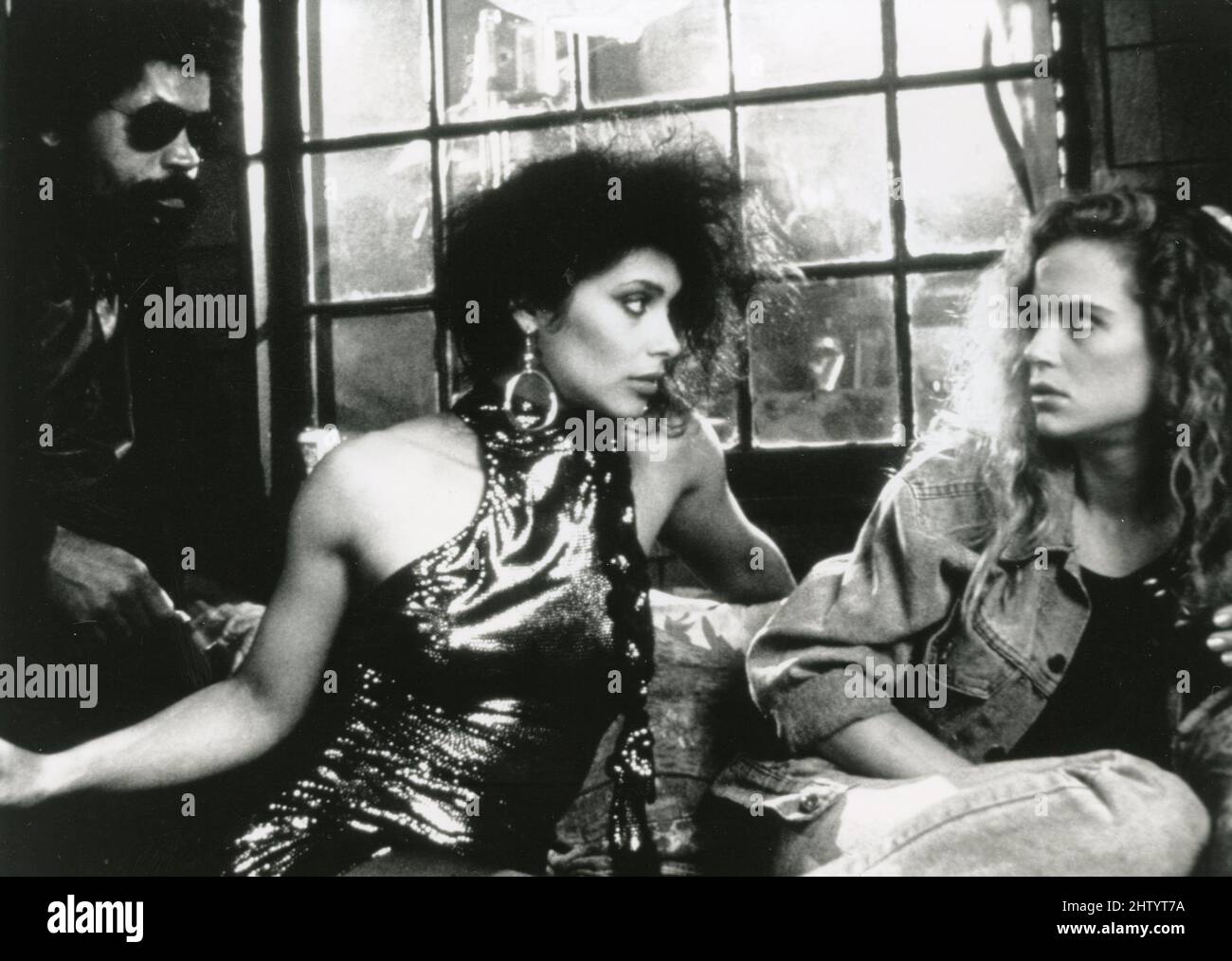 L'attore americano Clarence Williams III e Vanity nel film 52 Pick-up, USA 1986 Foto Stock