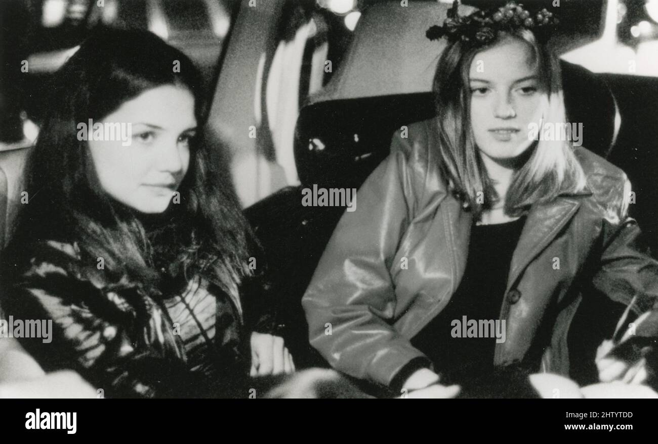 Attrici Sarah Polley e Katie Holmes nel film Go, USA 1999 Foto Stock