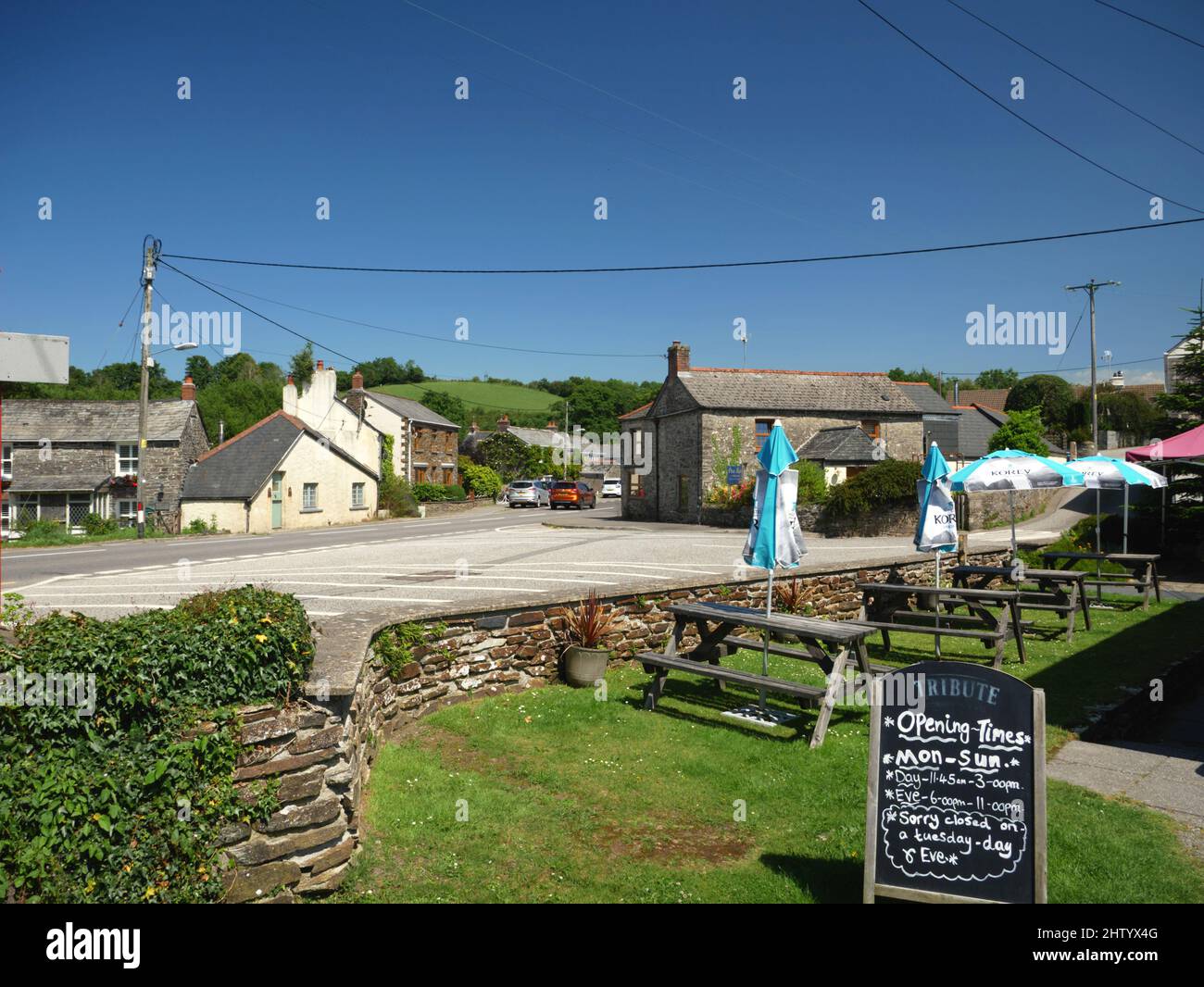 Sladesbridge vicino a Wadebridge, Cornovaglia. Foto Stock