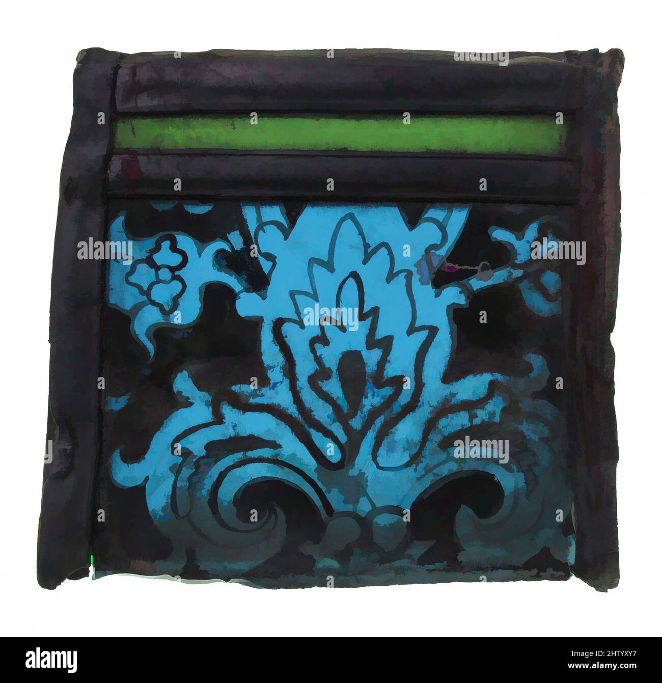 Art Inspired by Glass Fragment, 15th–16th Century, European, Pot Metal Glass Glass, totale: 2 3/4 x 2 3/4 poll. (7 x 7 cm), vetrate, opere classiche modernizzate da Artotop con un tocco di modernità. Forme, colore e valore, impatto visivo accattivante sulle emozioni artistiche attraverso la libertà delle opere d'arte in modo contemporaneo. Un messaggio senza tempo che persegue una nuova direzione selvaggiamente creativa. Artisti che si rivolgono al supporto digitale e creano l'NFT Artotop Foto Stock Art Inspired by Glass Fragment, 15th–16th Century, European, Pot Metal Glass Glass, totale: 2 3/4 x 2 3/4 poll. (7 x 7 cm), vetrate, opere classiche modernizzate da Artotop con un tocco di modernità. Forme, colore e valore, impatto visivo accattivante sulle emozioni artistiche attraverso la libertà delle opere d'arte in modo contemporaneo. Un messaggio senza tempo che persegue una nuova direzione selvaggiamente creativa. Artisti che si rivolgono al supporto digitale e creano l'NFT Artotop Foto Stock