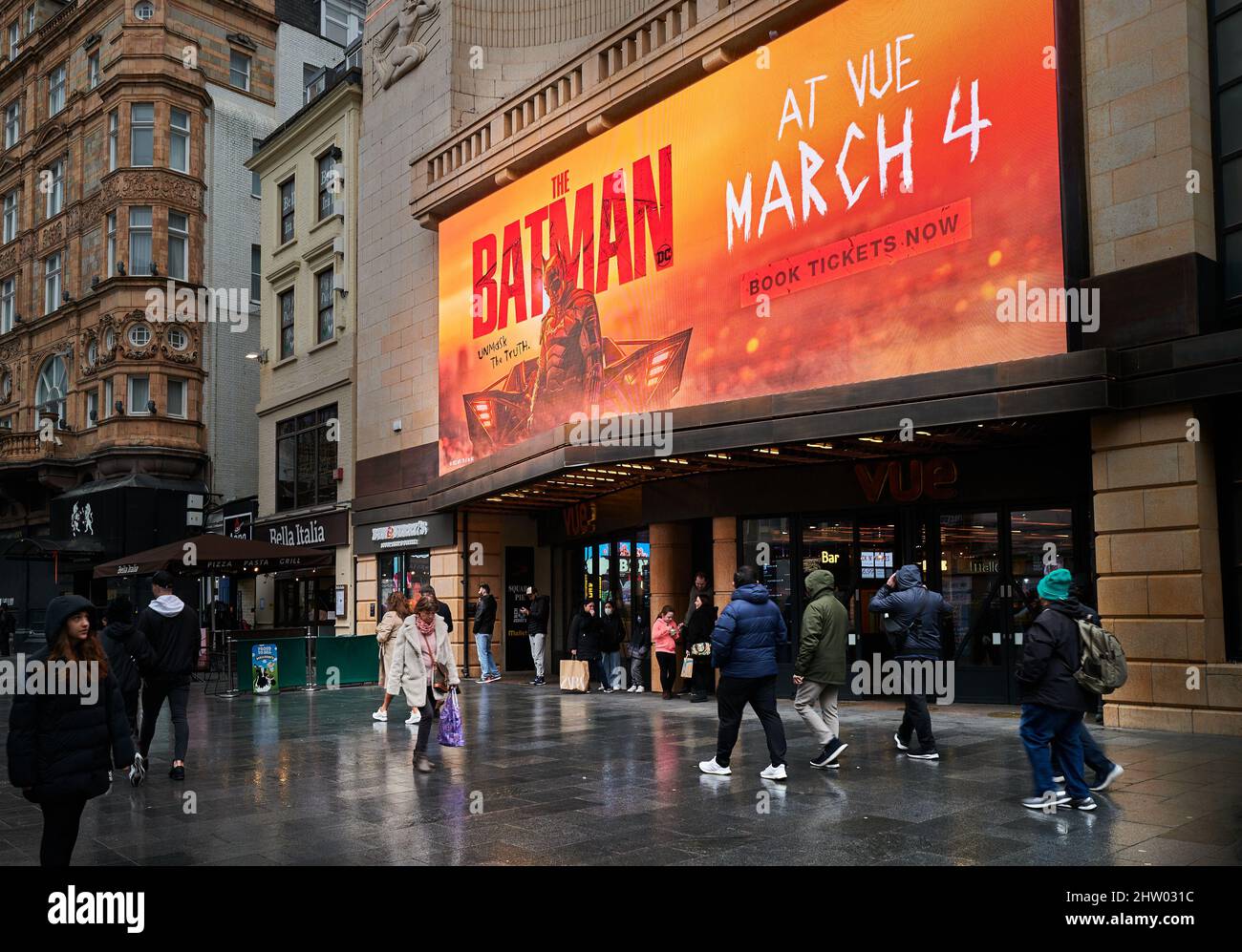 'The Batman' al Vue cinema, Westminster, Londra, Inghilterra, 2022. Foto Stock