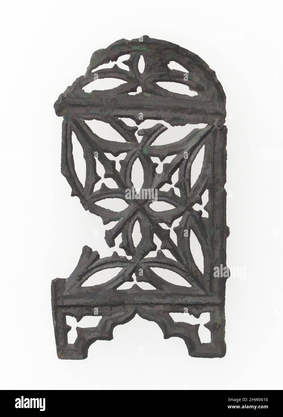 Arte ispirata a Pilgrim's Badge, 14th–16th secolo, francese, Lead, totale: 1 1/2 x 7/8in. (3,8 x 2,2cm), Metalwork-Lead, opere classiche modernizzate da Artotop con un tuffo di modernità. Forme, colore e valore, impatto visivo accattivante sulle emozioni artistiche attraverso la libertà delle opere d'arte in modo contemporaneo. Un messaggio senza tempo che persegue una nuova direzione selvaggiamente creativa. Artisti che si rivolgono al supporto digitale e creano l'NFT Artotop Foto Stock